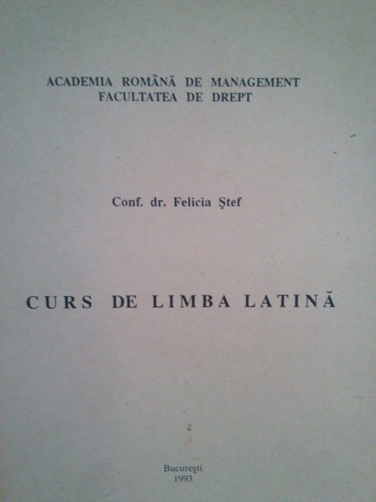 Curs de limba latina