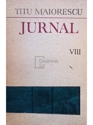 Jurnal, vol. VIII