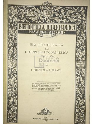 Bio-bibliografia lui Gheorghe Bogdan-Duică
