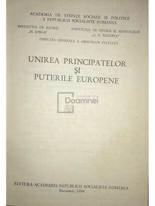 Unirea Principatelor și puterile Europene