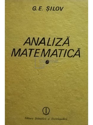 Analiza matematica, vol. I