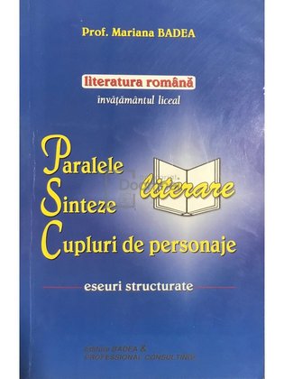 Literatura română - Cupluri de personaje, paralele, sinteze literare