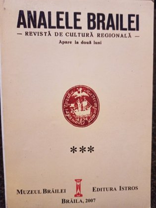 Revista de cultura regionala, vol. III, 2007