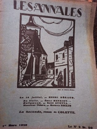 Les annales politiques et litteraires, nr. 2, 1 Mars 1929