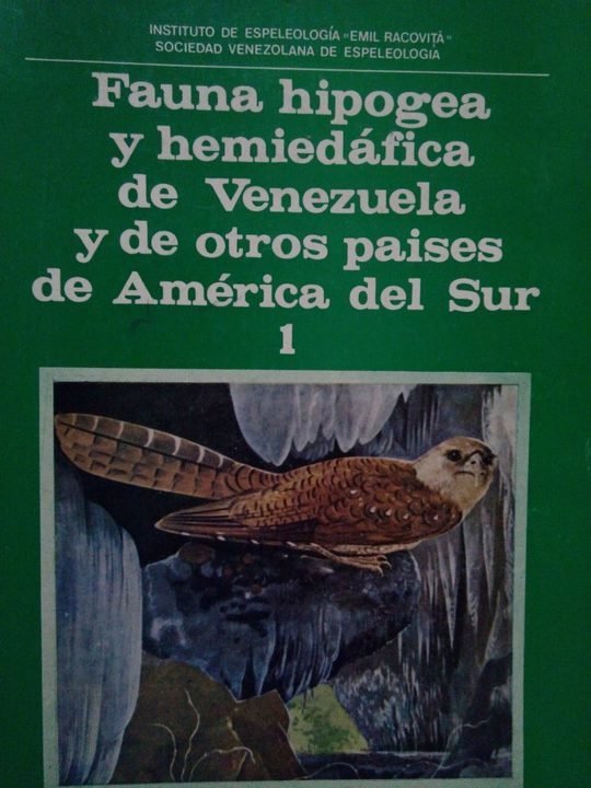 Fauna hipogea y hemiedafica de Venezuela y de otros paises de America del Sur 1