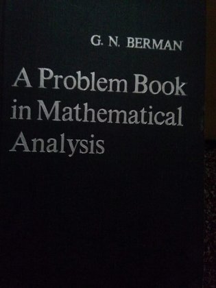A problem book in mathematical analysis