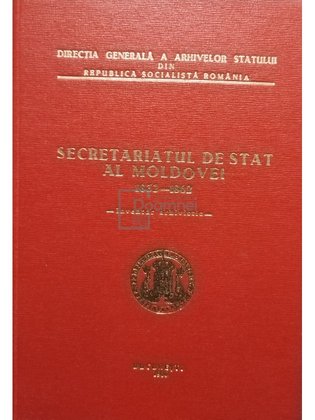 Secretariatul de stat al Moldovei 1832 - 1862