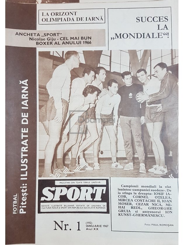 Revista Sport, anul 1967, 24 numere