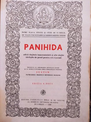 Panihida, editia a doua