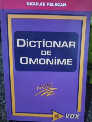 Dictionar de omonime