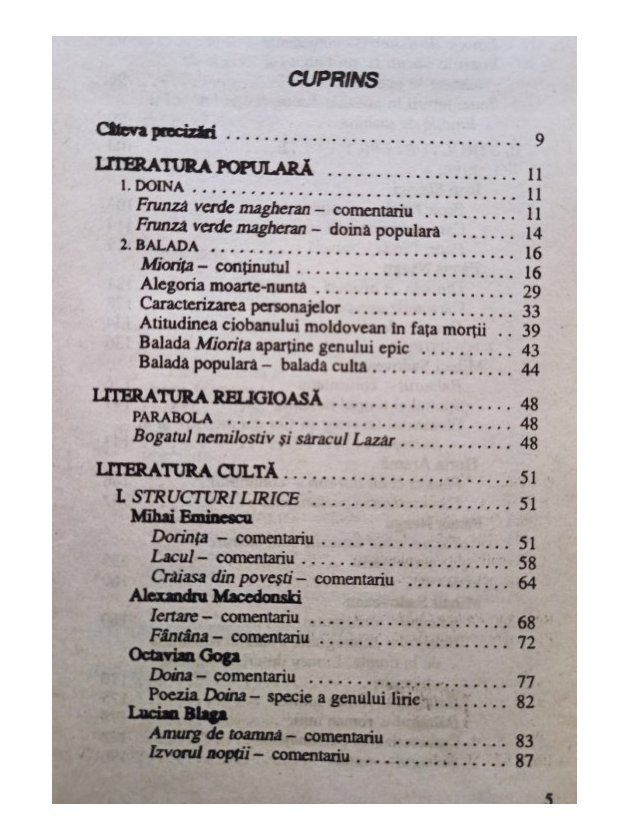 Literatura română - Manual preparator pentru clasa a VIII-a