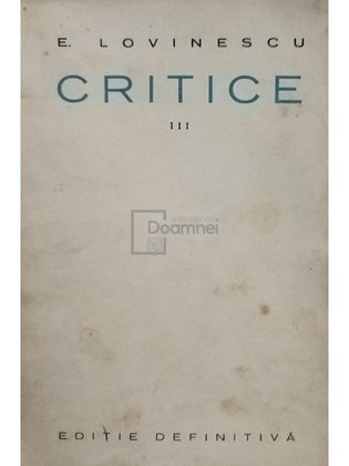 Critice, vol. III