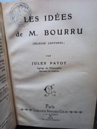 Les idees de M. Bourru