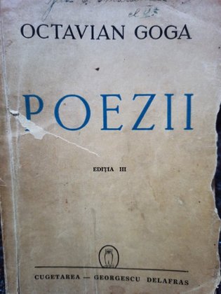 Octavian Goga - Poezii, editia a III-a