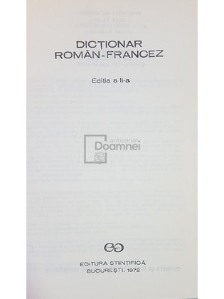Dictionar roman-francez