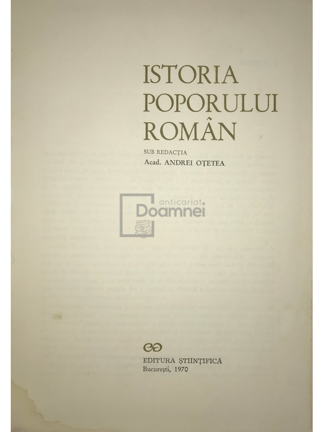 Istoria poporului român