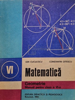 Matematica - Geometrie - Manual pentru clasa  aVI-a
