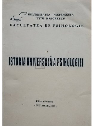 Istoria universala a psihologiei
