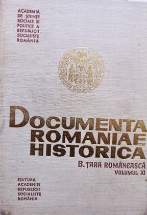 Documenta Romaniae historica, vol. XI