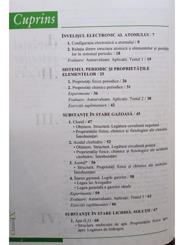 Chimie. Manual pentru clasa a IX-a