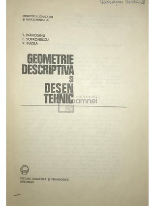Geometrie descriptivă și desen tehnic