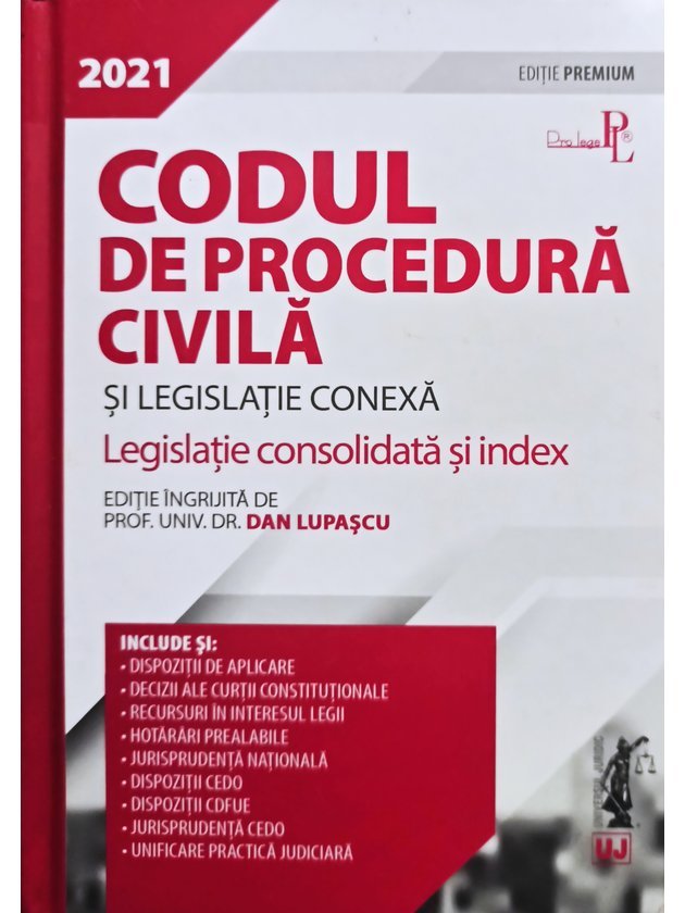 Codul de procedura civila si legislatie conexa