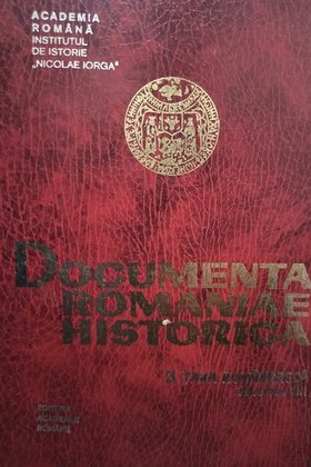 Documenta Romaniae Historica, vol. VIII